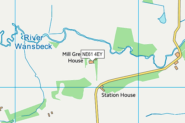 NE61 4EY map - OS VectorMap District (Ordnance Survey)