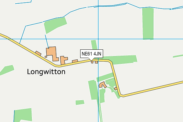 NE61 4JN map - OS VectorMap District (Ordnance Survey)