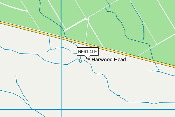 NE61 4LE map - OS VectorMap District (Ordnance Survey)