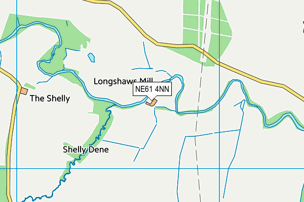 NE61 4NN map - OS VectorMap District (Ordnance Survey)