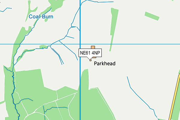 NE61 4NP map - OS VectorMap District (Ordnance Survey)