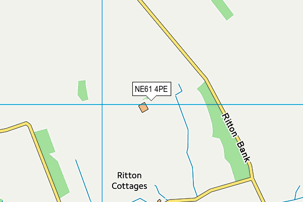 NE61 4PE map - OS VectorMap District (Ordnance Survey)