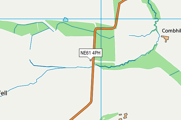 NE61 4PH map - OS VectorMap District (Ordnance Survey)