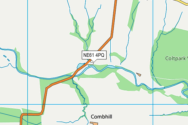 NE61 4PQ map - OS VectorMap District (Ordnance Survey)