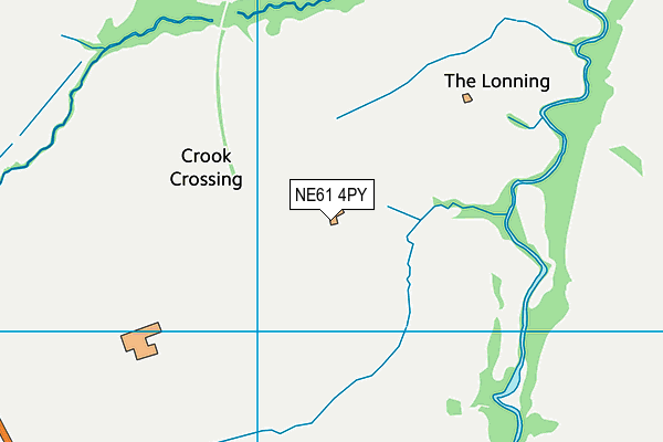 NE61 4PY map - OS VectorMap District (Ordnance Survey)