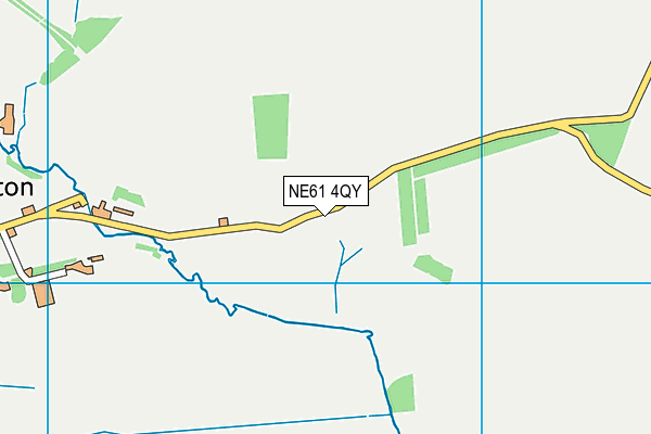 NE61 4QY map - OS VectorMap District (Ordnance Survey)