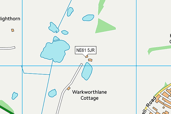 NE61 5JR map - OS VectorMap District (Ordnance Survey)