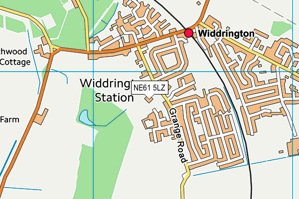 Grange View Church Of England First School map (NE61 5LZ) - OS VectorMap District (Ordnance Survey)