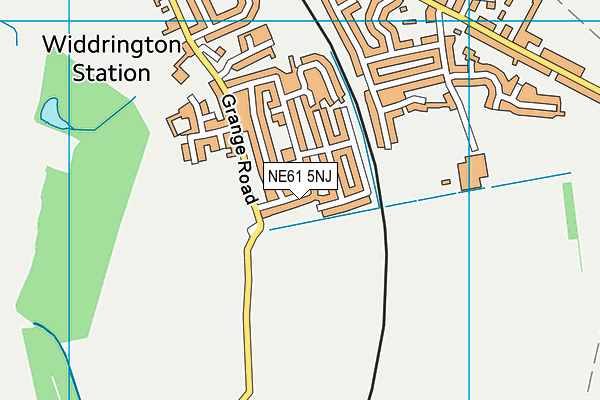 NE61 5NJ map - OS VectorMap District (Ordnance Survey)