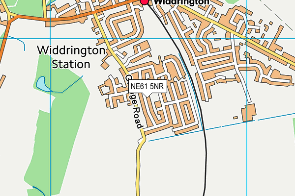 NE61 5NR map - OS VectorMap District (Ordnance Survey)