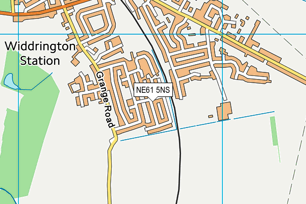 NE61 5NS map - OS VectorMap District (Ordnance Survey)