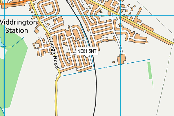 NE61 5NT map - OS VectorMap District (Ordnance Survey)