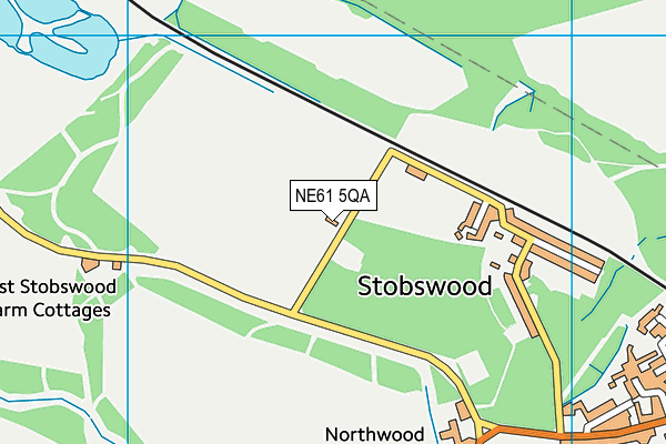 NE61 5QA map - OS VectorMap District (Ordnance Survey)