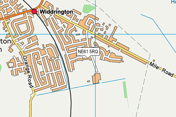 NE61 5RQ map - OS VectorMap District (Ordnance Survey)