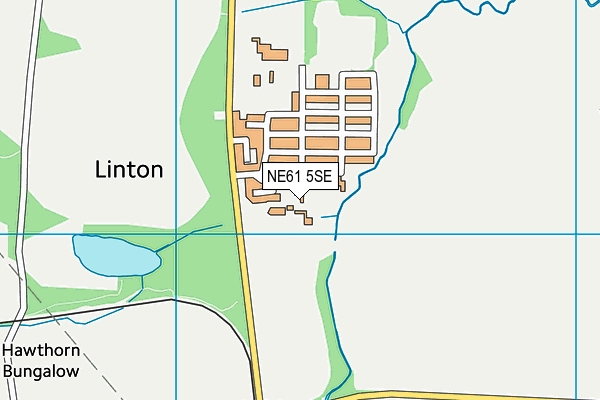 NE61 5SE map - OS VectorMap District (Ordnance Survey)