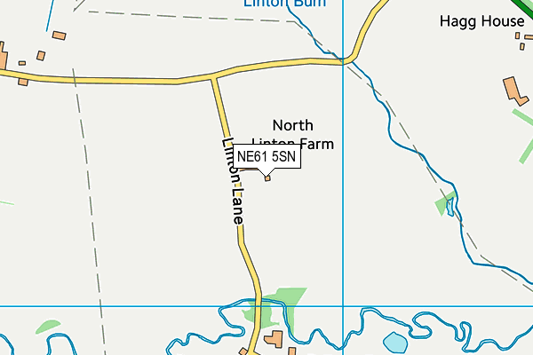 NE61 5SN map - OS VectorMap District (Ordnance Survey)