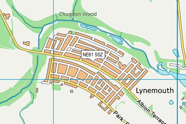 NE61 5SZ map - OS VectorMap District (Ordnance Survey)