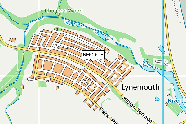 NE61 5TF map - OS VectorMap District (Ordnance Survey)