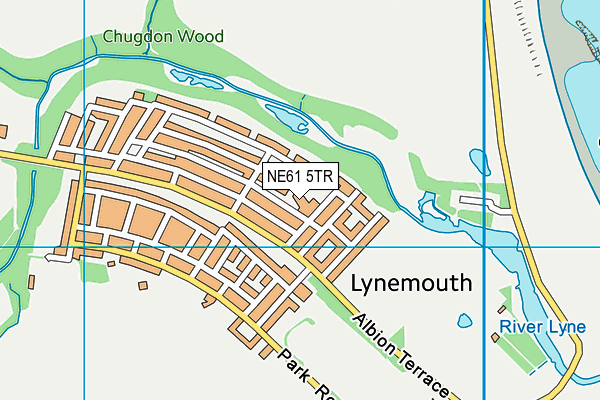 Lynemouth First School (Closed) map (NE61 5TR) - OS VectorMap District (Ordnance Survey)