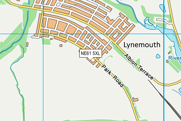 Lynemouth Welfare map (NE61 5XL) - OS VectorMap District (Ordnance Survey)