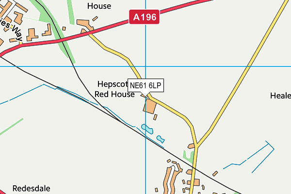 NE61 6LP map - OS VectorMap District (Ordnance Survey)