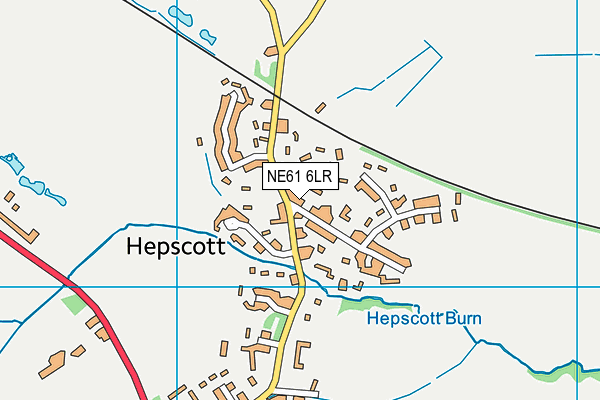 NE61 6LR map - OS VectorMap District (Ordnance Survey)