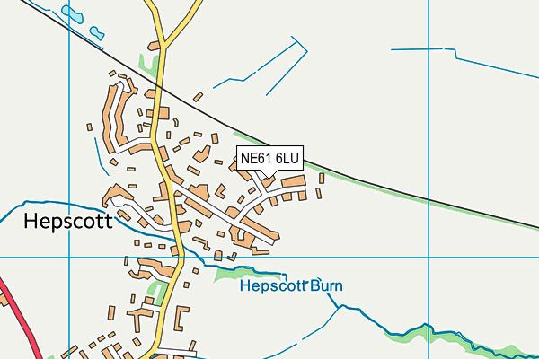 NE61 6LU map - OS VectorMap District (Ordnance Survey)