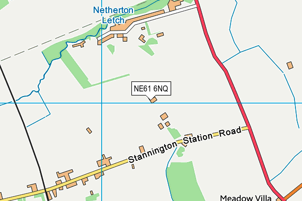 NE61 6NQ map - OS VectorMap District (Ordnance Survey)
