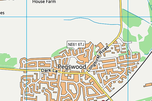 NE61 6TJ map - OS VectorMap District (Ordnance Survey)