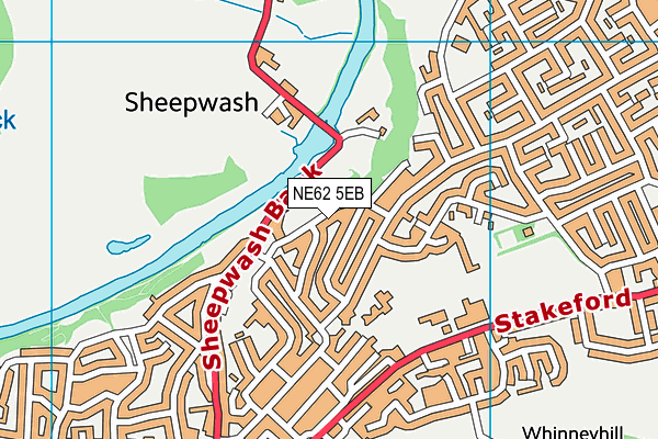 Cleaswell Hill Park map (NE62 5EB) - OS VectorMap District (Ordnance Survey)