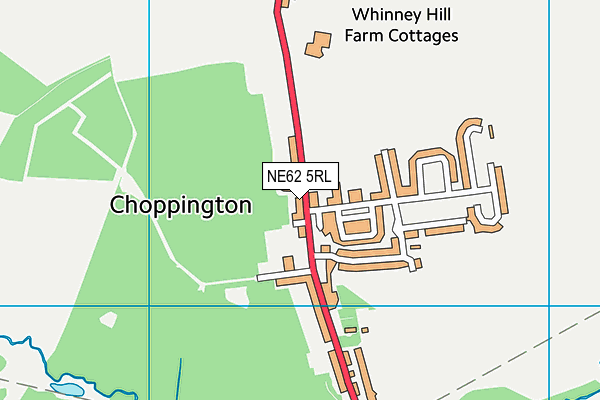 NE62 5RL map - OS VectorMap District (Ordnance Survey)