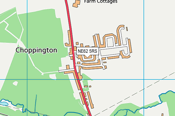 NE62 5RS map - OS VectorMap District (Ordnance Survey)