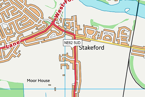 Stakeford & Bomarsund Sports & Welfare Centre map (NE62 5UD) - OS VectorMap District (Ordnance Survey)