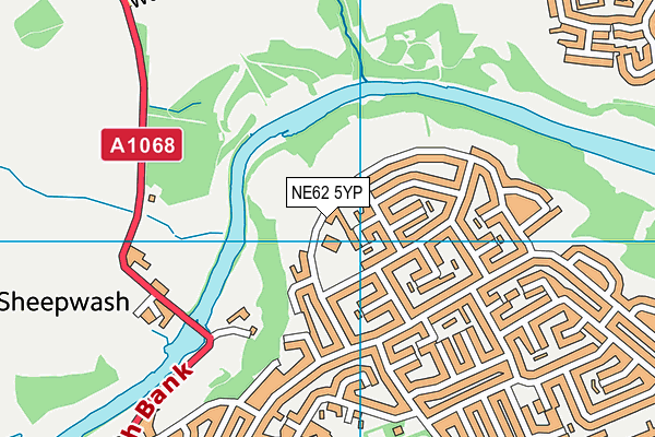 Ringway Primary School map (NE62 5YP) - OS VectorMap District (Ordnance Survey)