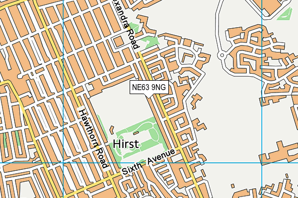 NE63 9NG map - OS VectorMap District (Ordnance Survey)