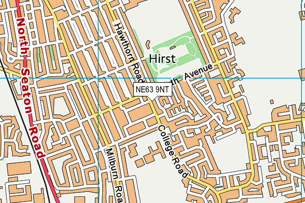 NE63 9NT map - OS VectorMap District (Ordnance Survey)