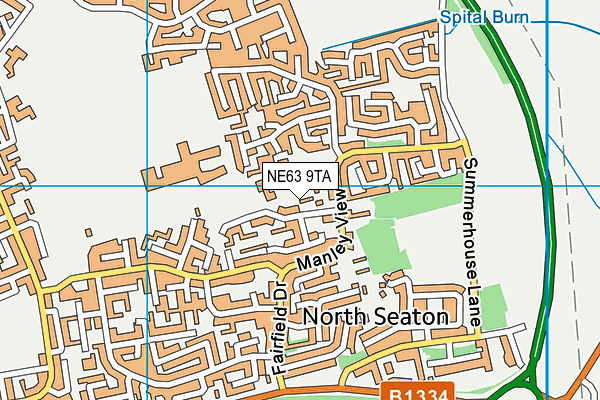 Robert Stephenson Campus (Closed) map (NE63 9TA) - OS VectorMap District (Ordnance Survey)