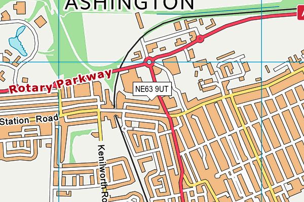 Map of ASHINGTON HEALTHCARE LIMITED at district scale