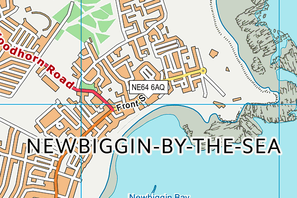NE64 6AQ map - OS VectorMap District (Ordnance Survey)