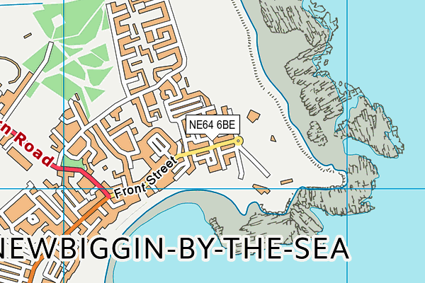 NE64 6BE map - OS VectorMap District (Ordnance Survey)