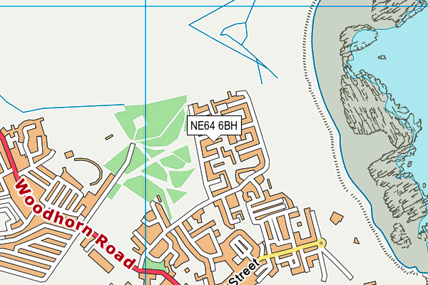 NE64 6BH map - OS VectorMap District (Ordnance Survey)