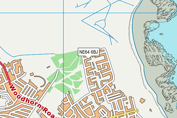 NE64 6BJ map - OS VectorMap District (Ordnance Survey)