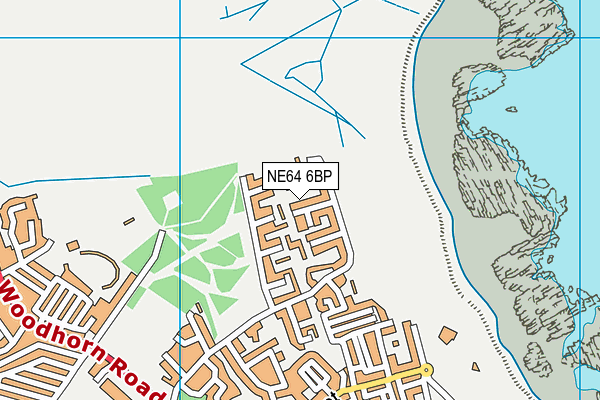 NE64 6BP map - OS VectorMap District (Ordnance Survey)