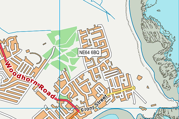 NE64 6BQ map - OS VectorMap District (Ordnance Survey)