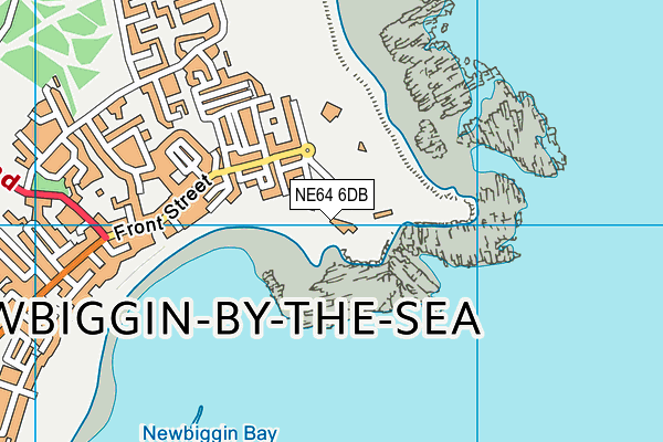 NE64 6DB map - OS VectorMap District (Ordnance Survey)