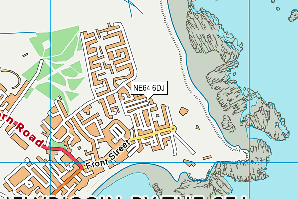 NE64 6DJ map - OS VectorMap District (Ordnance Survey)