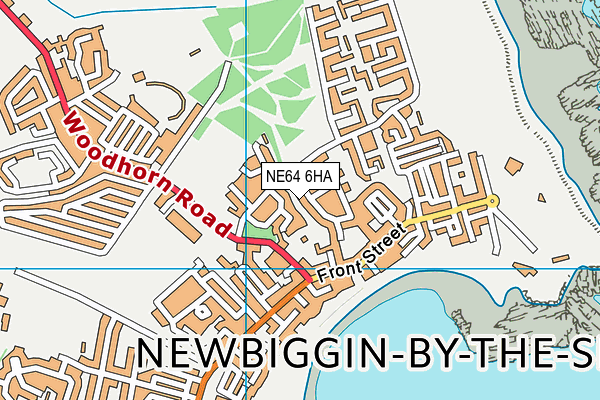 NE64 6HA map - OS VectorMap District (Ordnance Survey)