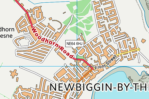 NE64 6HJ map - OS VectorMap District (Ordnance Survey)