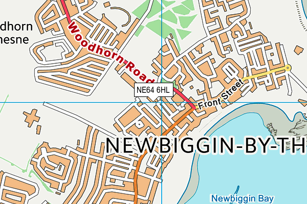 NE64 6HL map - OS VectorMap District (Ordnance Survey)