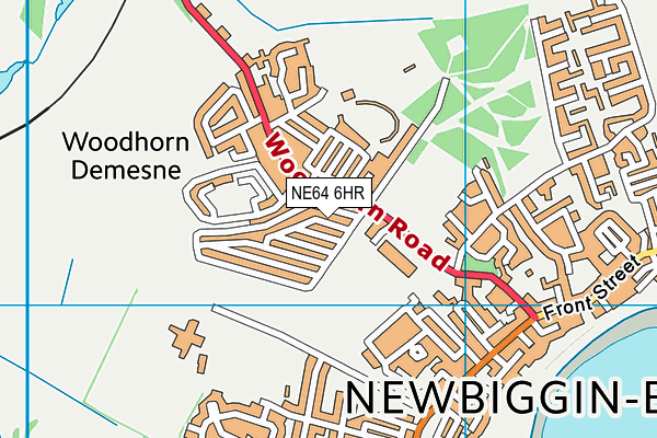 NE64 6HR map - OS VectorMap District (Ordnance Survey)